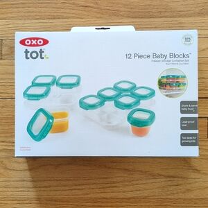 oxo 9-Piece Plastic Freezer Storage Container Set